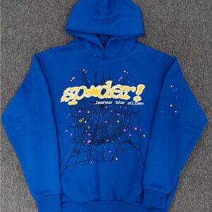 Spyder Vibrant Blue Web Graphic Hoodie